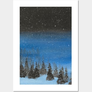 Blue Christmas Posters and Art